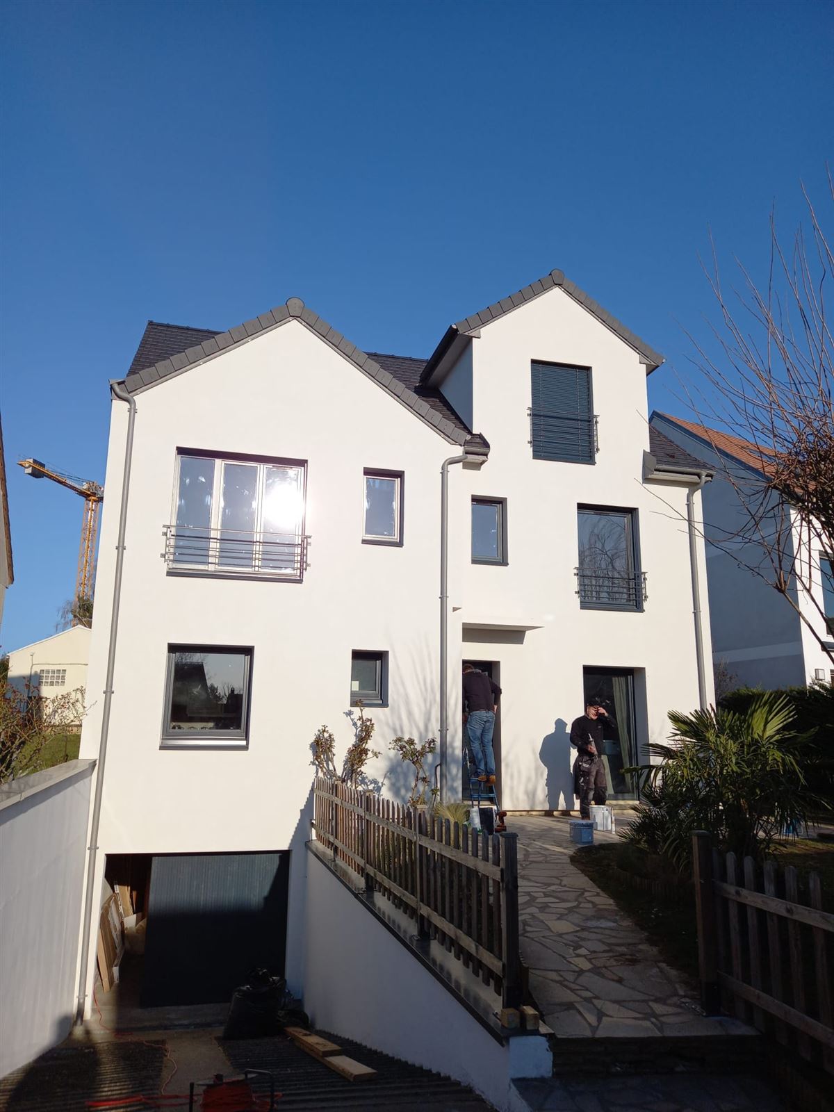 Maison neuve en ossature acier terminée à Montesson
