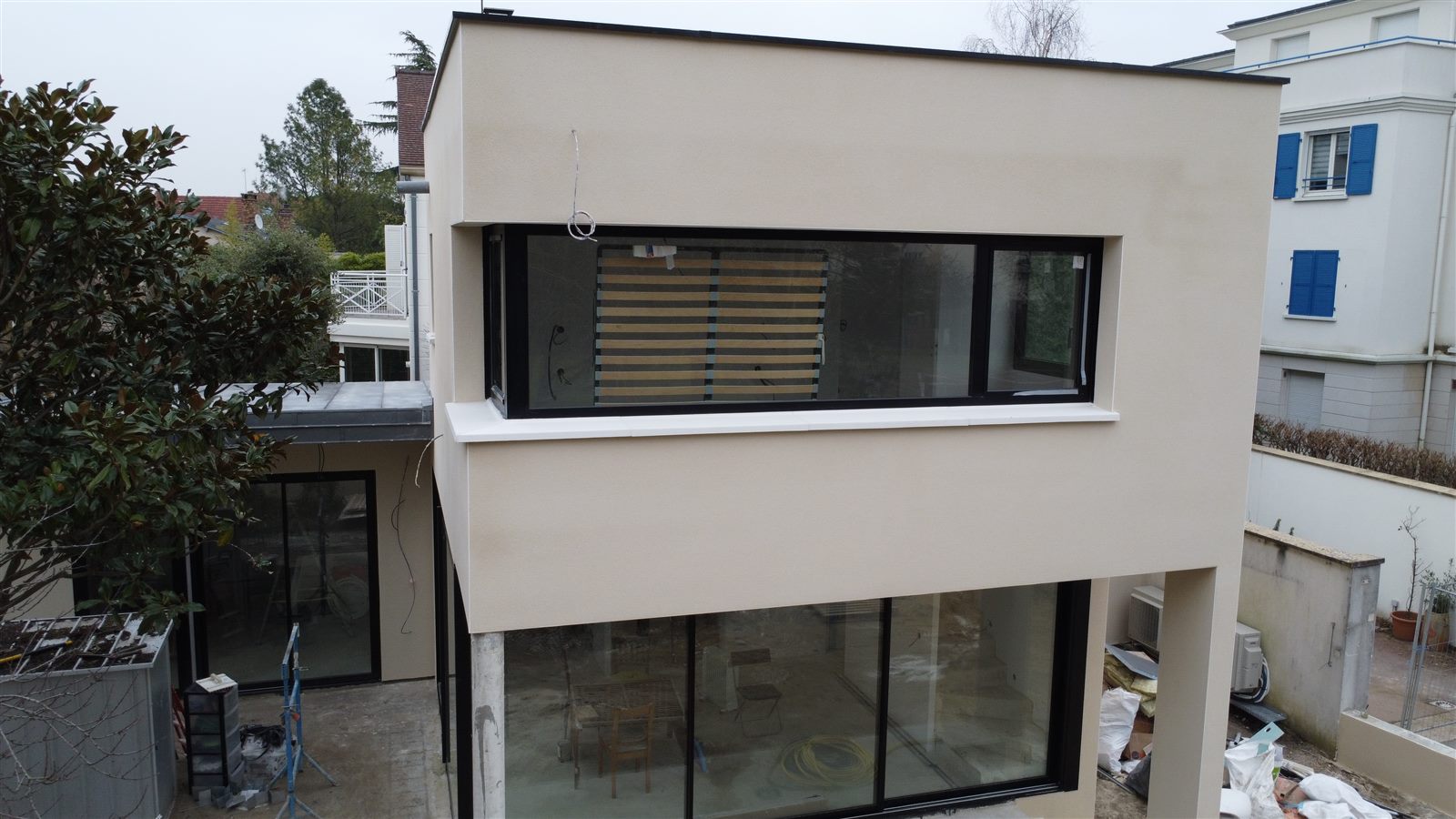 Extension de maison côté jardin à Rueil-Malmaison